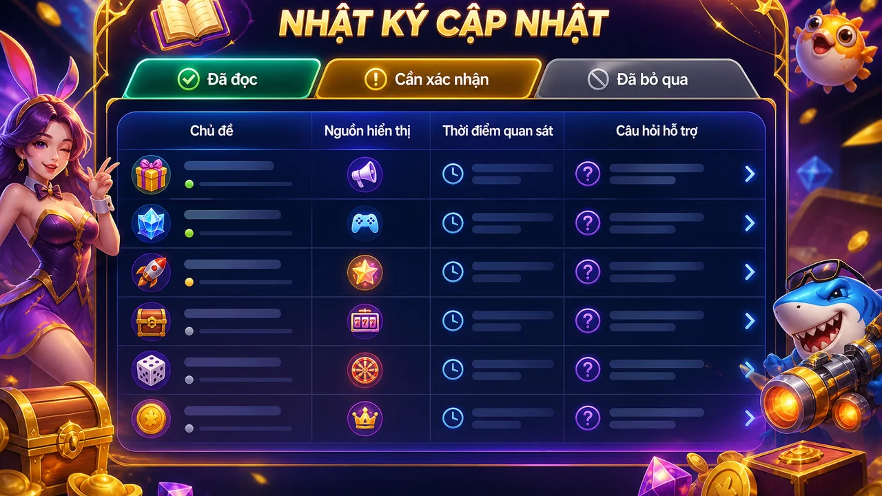 Nhật ký ba trạng thái cho người thích khám phá trò chơi: mẫu theo dõi cập nhật mu88 dễ dùng