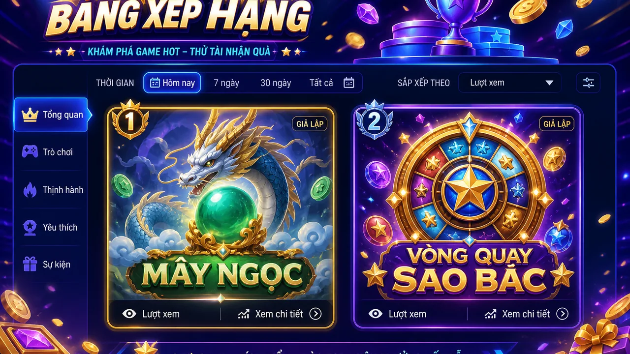 Đọc vị bảng xếp hạng và chọn trò chơi hợp gu trên mu88