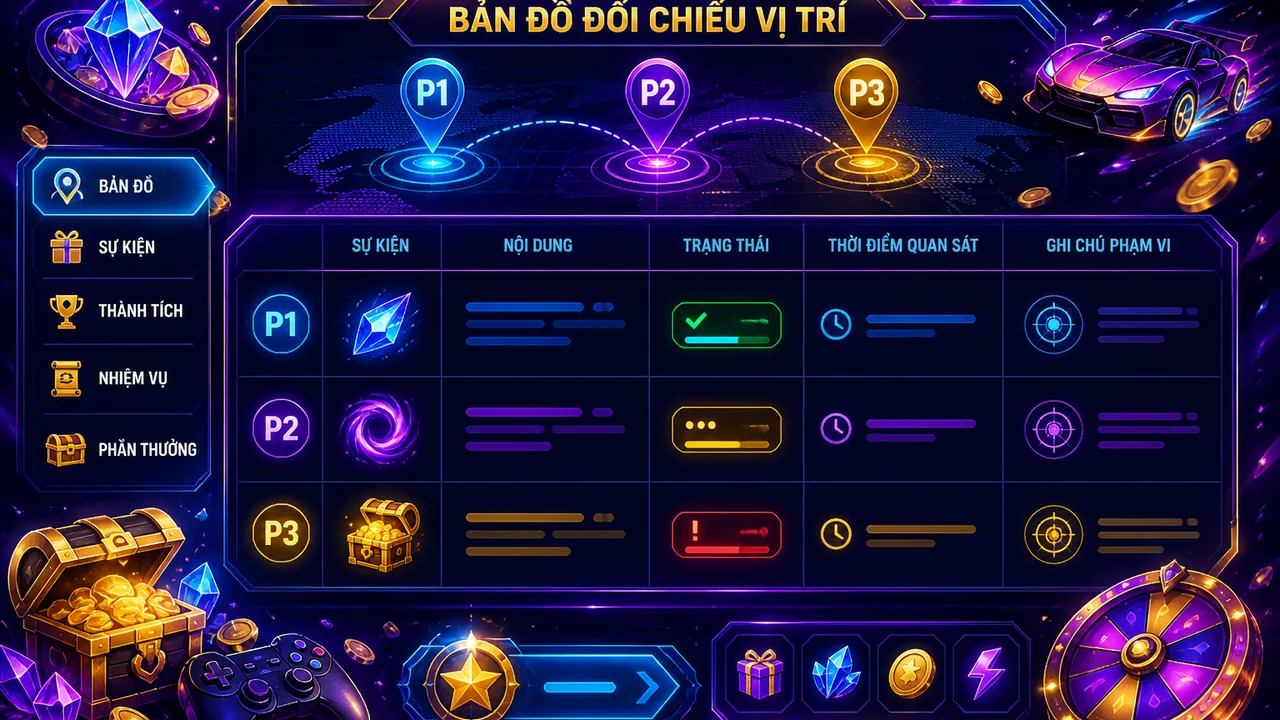 Bảng kiểm đối chiếu sự kiện: cách đối chiếu cùng một sự kiện ở nhiều trang mu88
